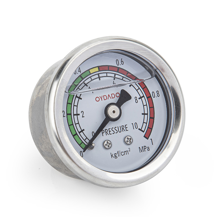 Let bij het dagelijks onderhoud van de RVS manometer op de volgende punten